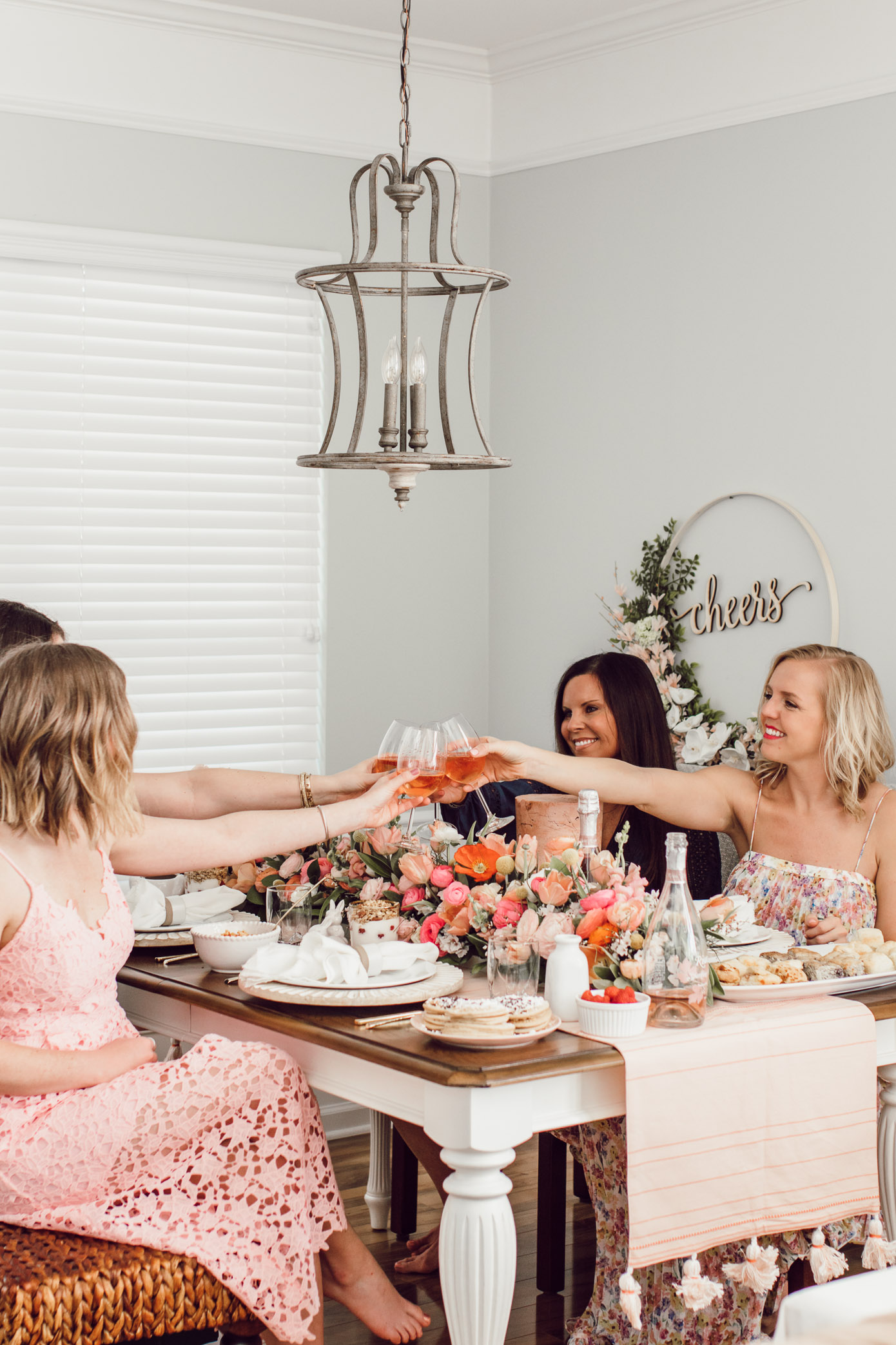 A Pink Spring Brunch Tablescape | How to Decorate Your Table for Easter Brunch | Louella Reese