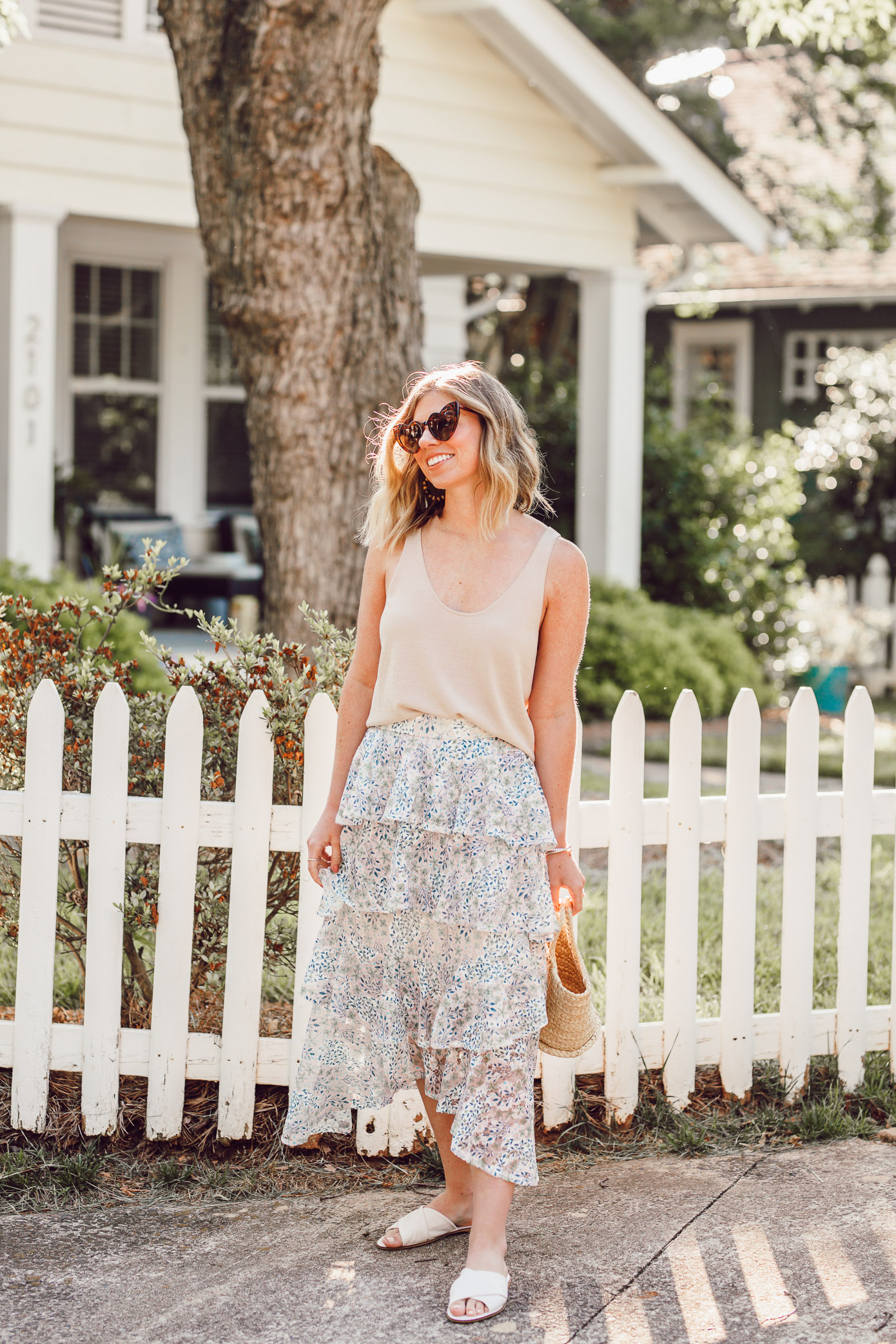 How to Casually Style a Midi Skirt this Summer -