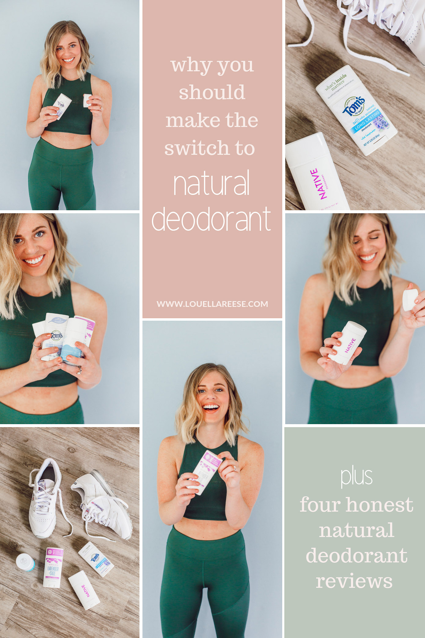 Why You Should Switch to Natural Deodorant | 4 Honest Natural Deodorant Reviews | Louella Reese