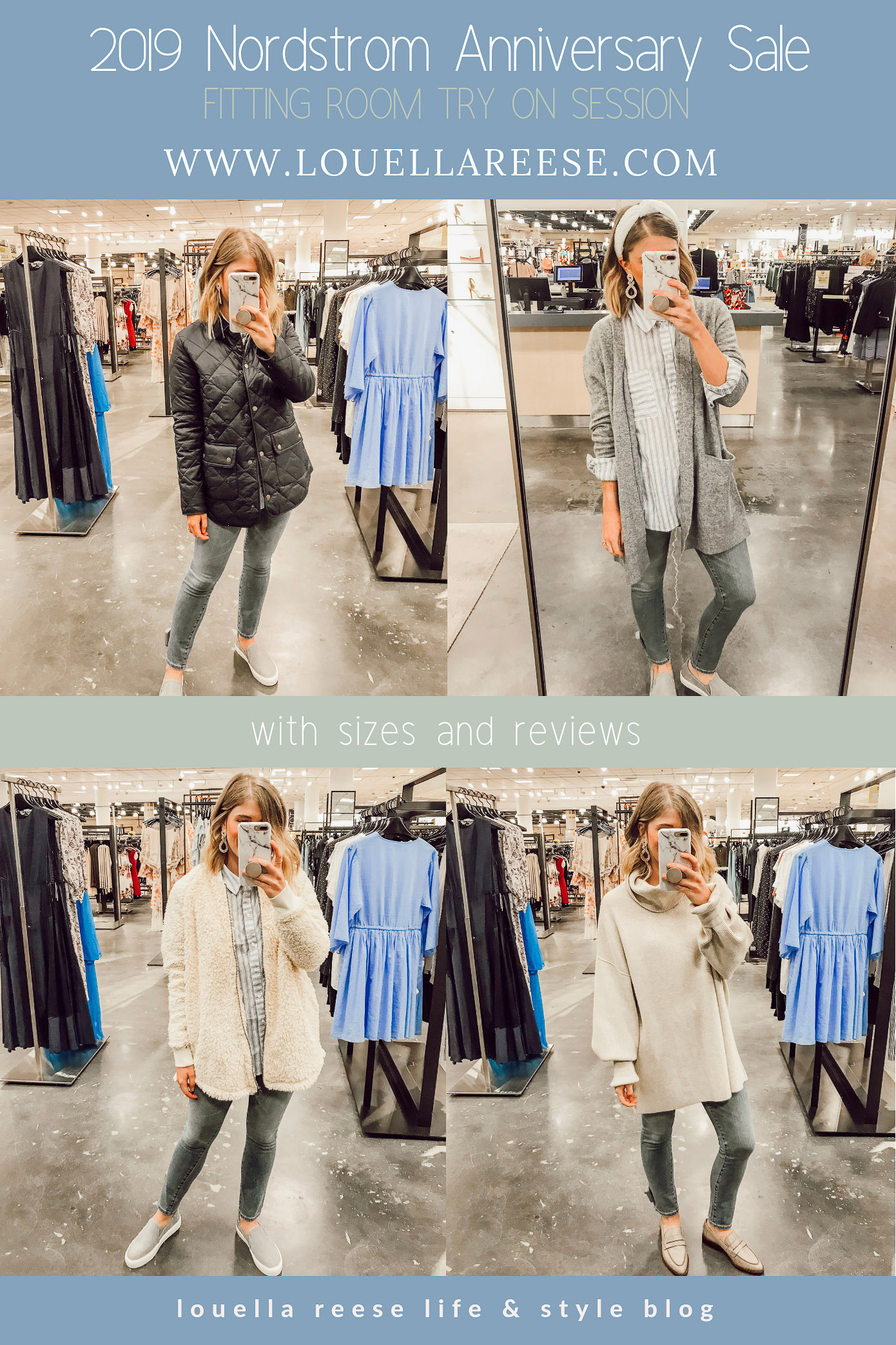 2019 Nordstrom Anniversary Fitting Room Session featured on Louella Reese Life & Style Blog
