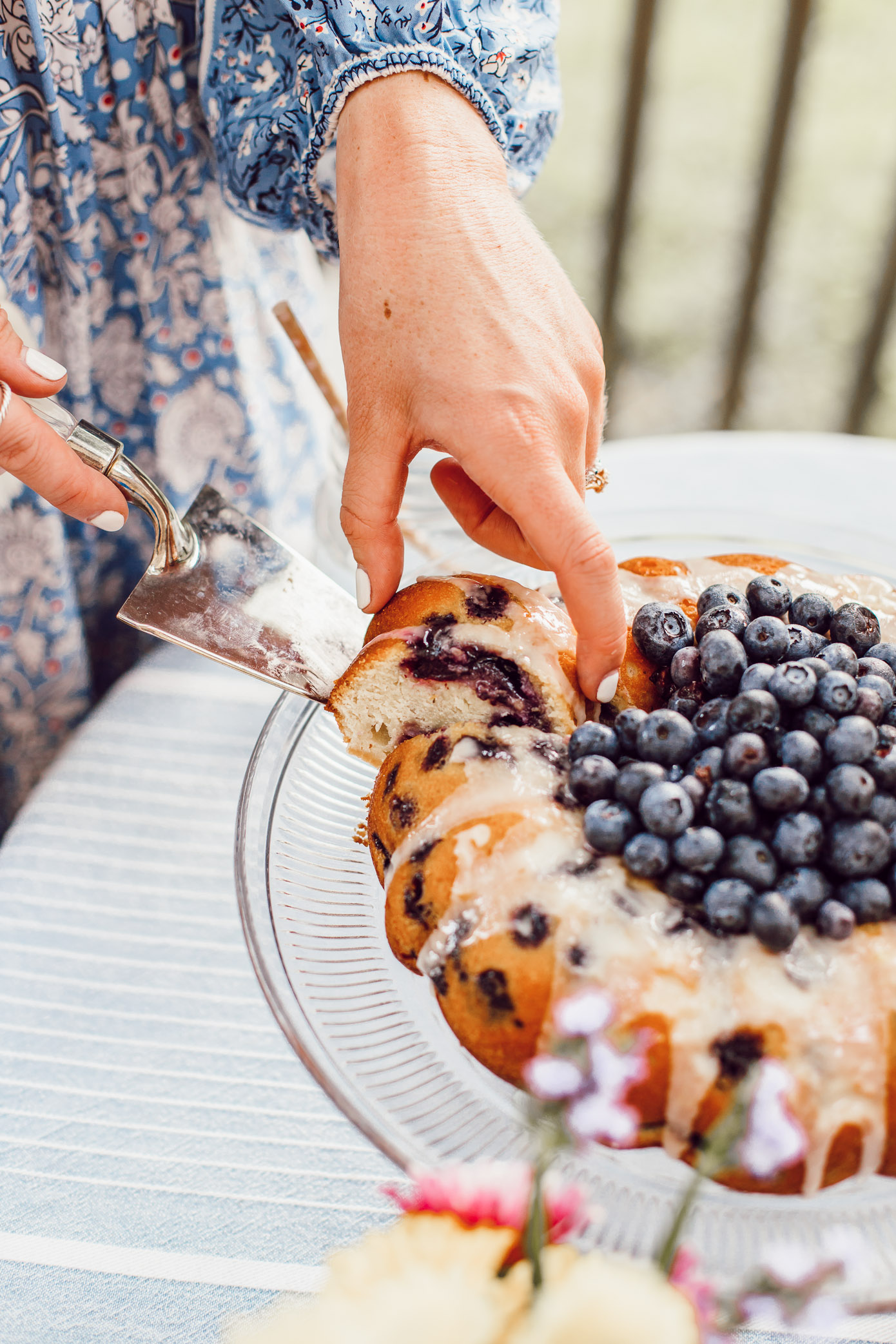 Easy Blueberry Bundt Cake | 4th of July Desserts | Louella Reese