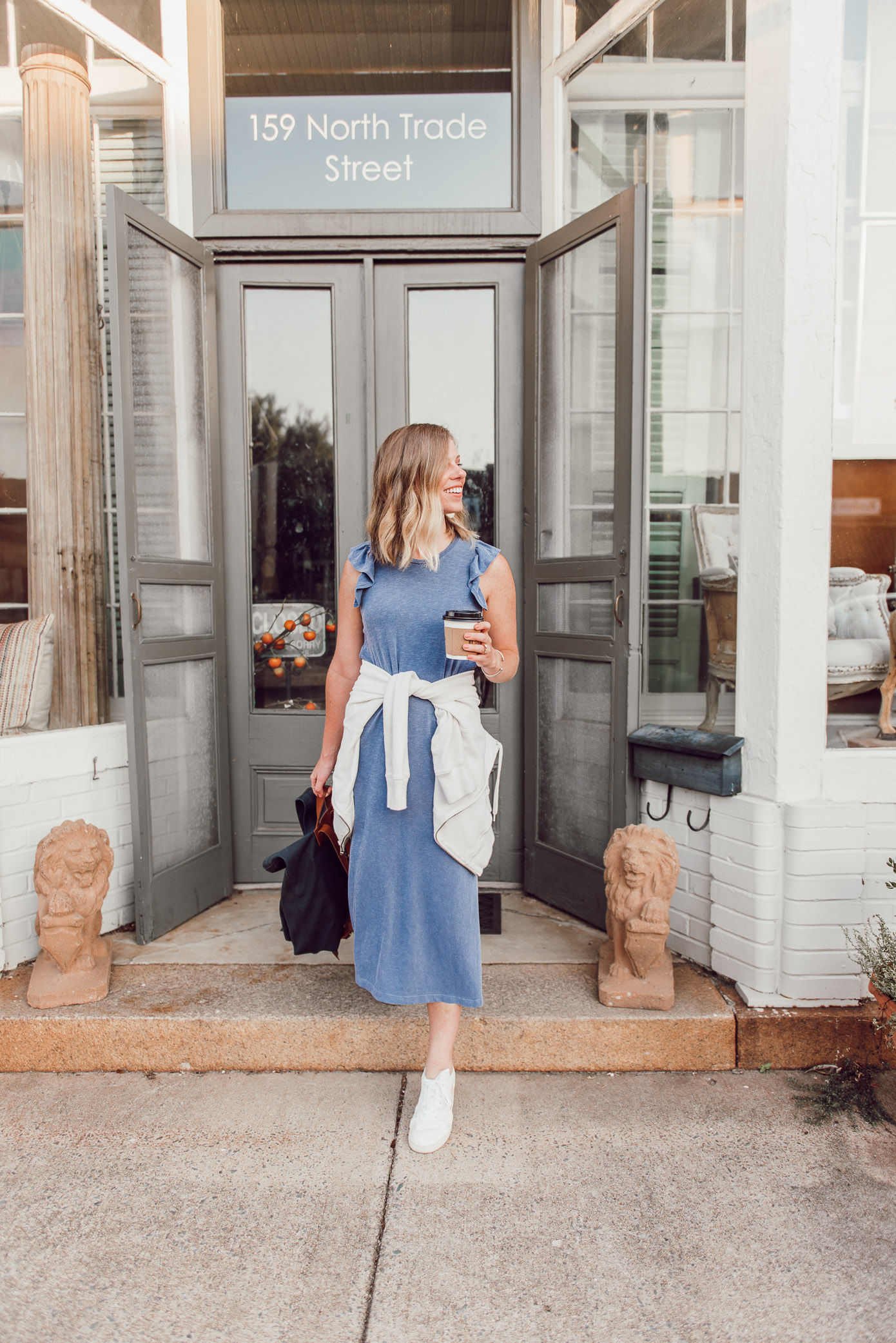 T-Shirt Midi Dress Styled Two Ways | One Dress Two Seasons - How to Style for Summer and then into the Fall Season | Louella Reese