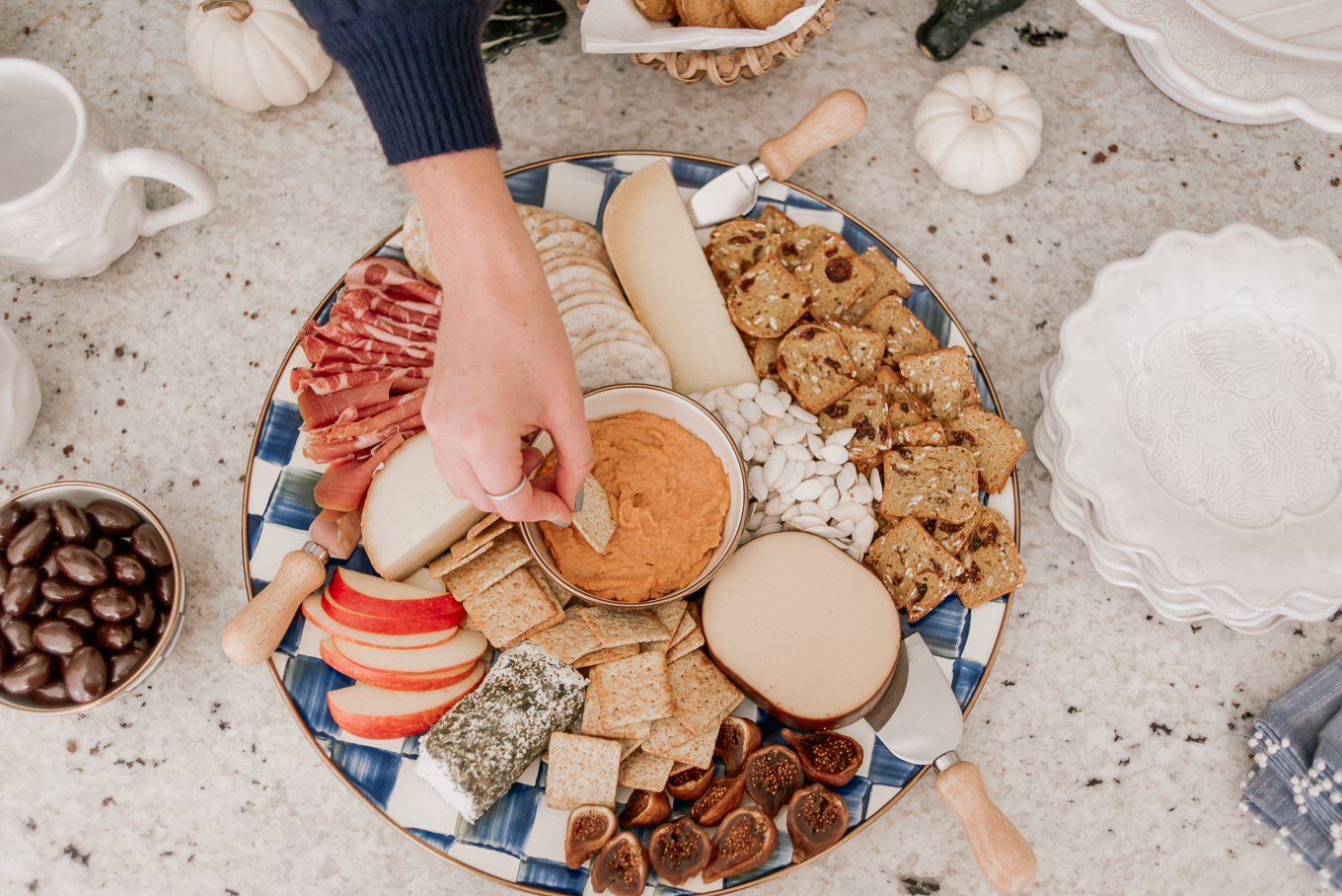 How to Make the Perfect Fall Charcuterie Plate (or Board) | Fall Charcuterie Board | Louella Reese