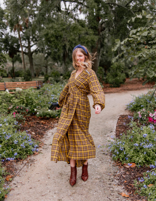 Cute Fall Maxi Dress for All Occasions | Yellow Plaid Maxi Dress | Louella Reese