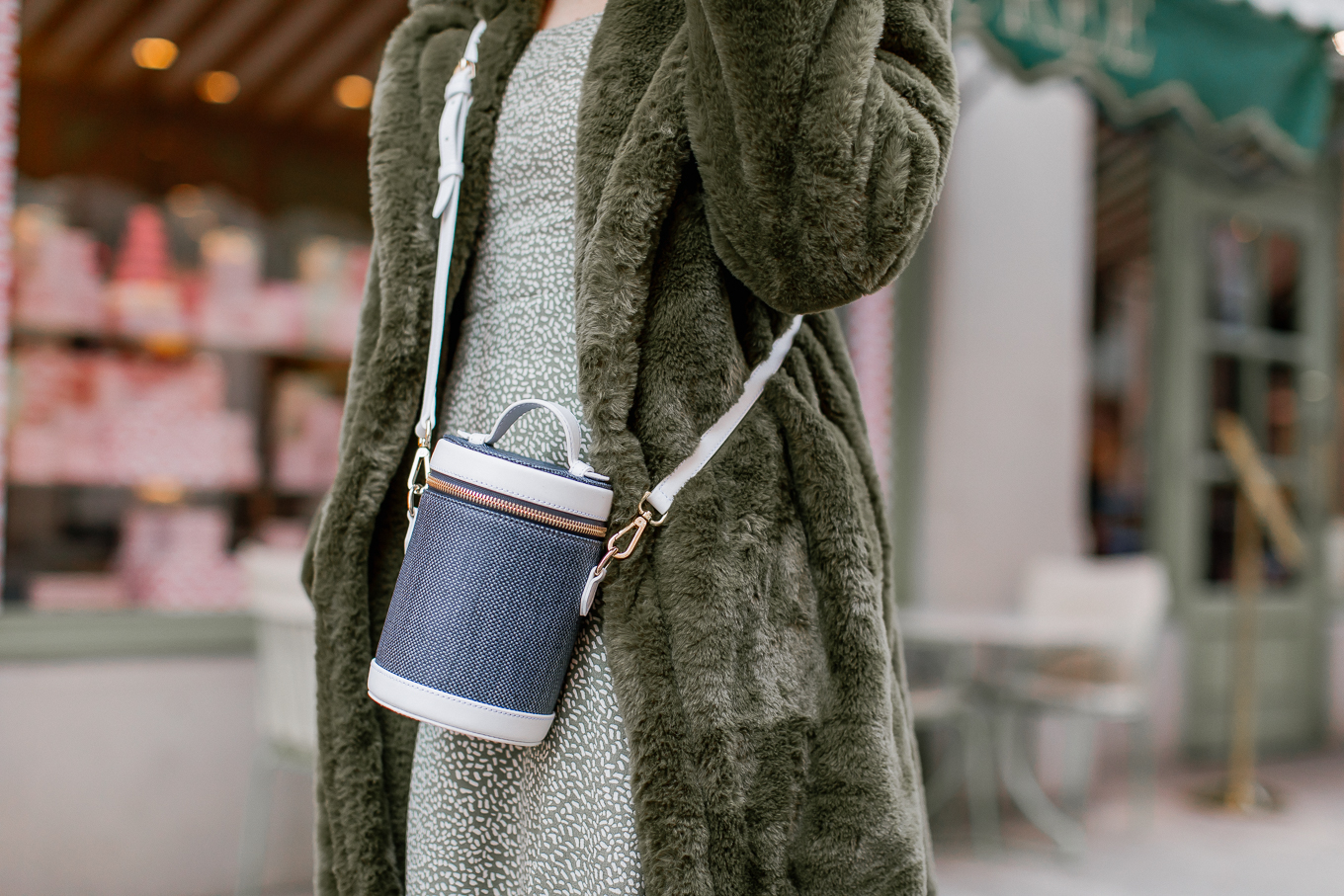Paravel Capsule Bag, Navy and White Bag | Louella Reese