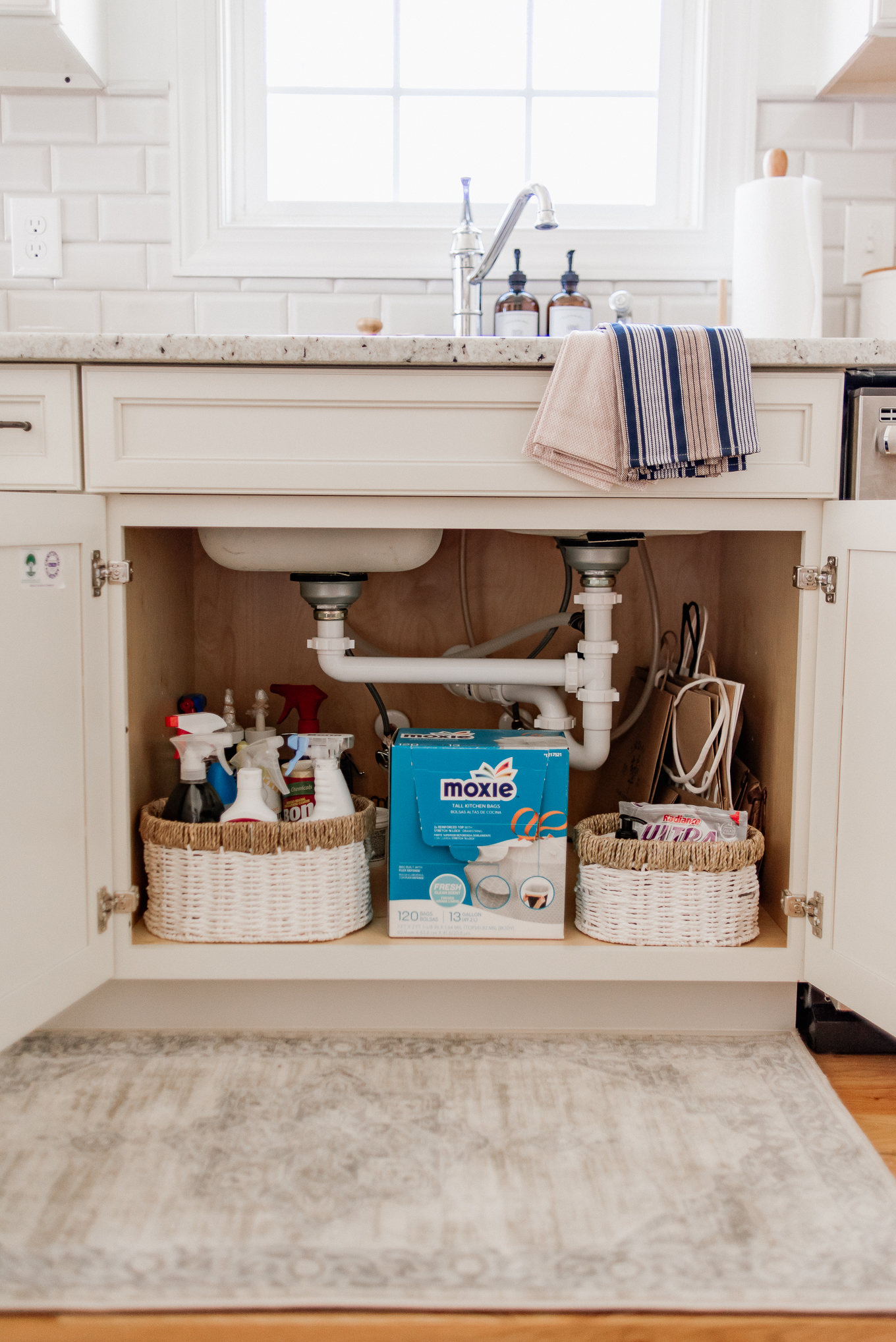 Under Sink Organization | Kitchen Rug | Louella Reese