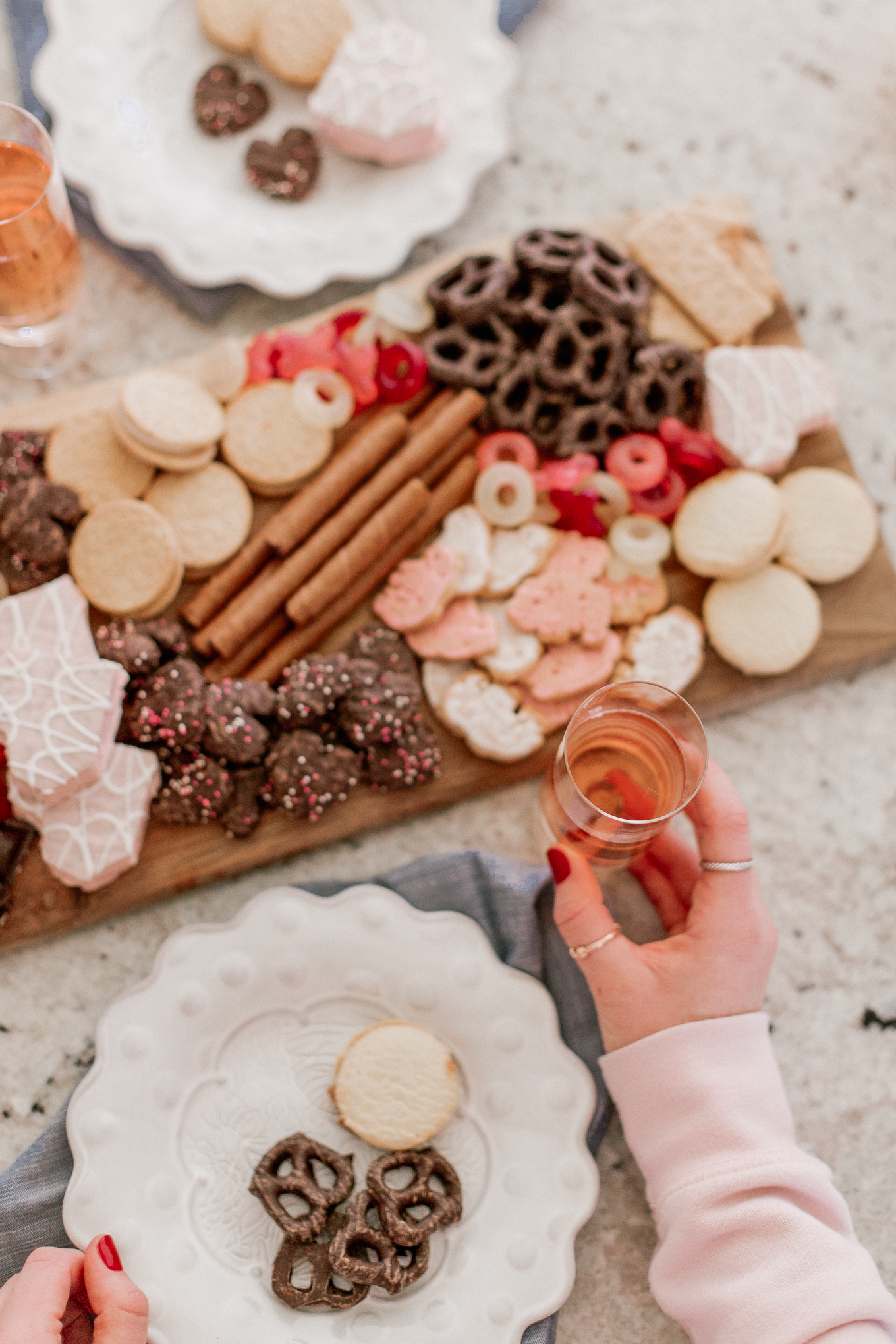 How to Make a Valentine's Day Dessert Charcuterie Board | Dessert Charcuterie Board | Louella Reese