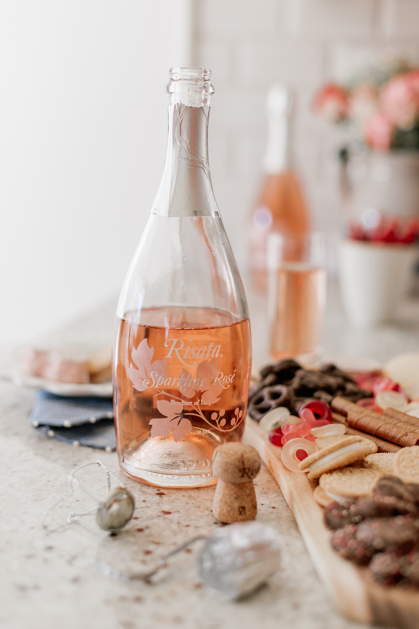 What to Serve at a Galentine's Day Party | Sparkling Rosé for Valentines Day | Louella Reese