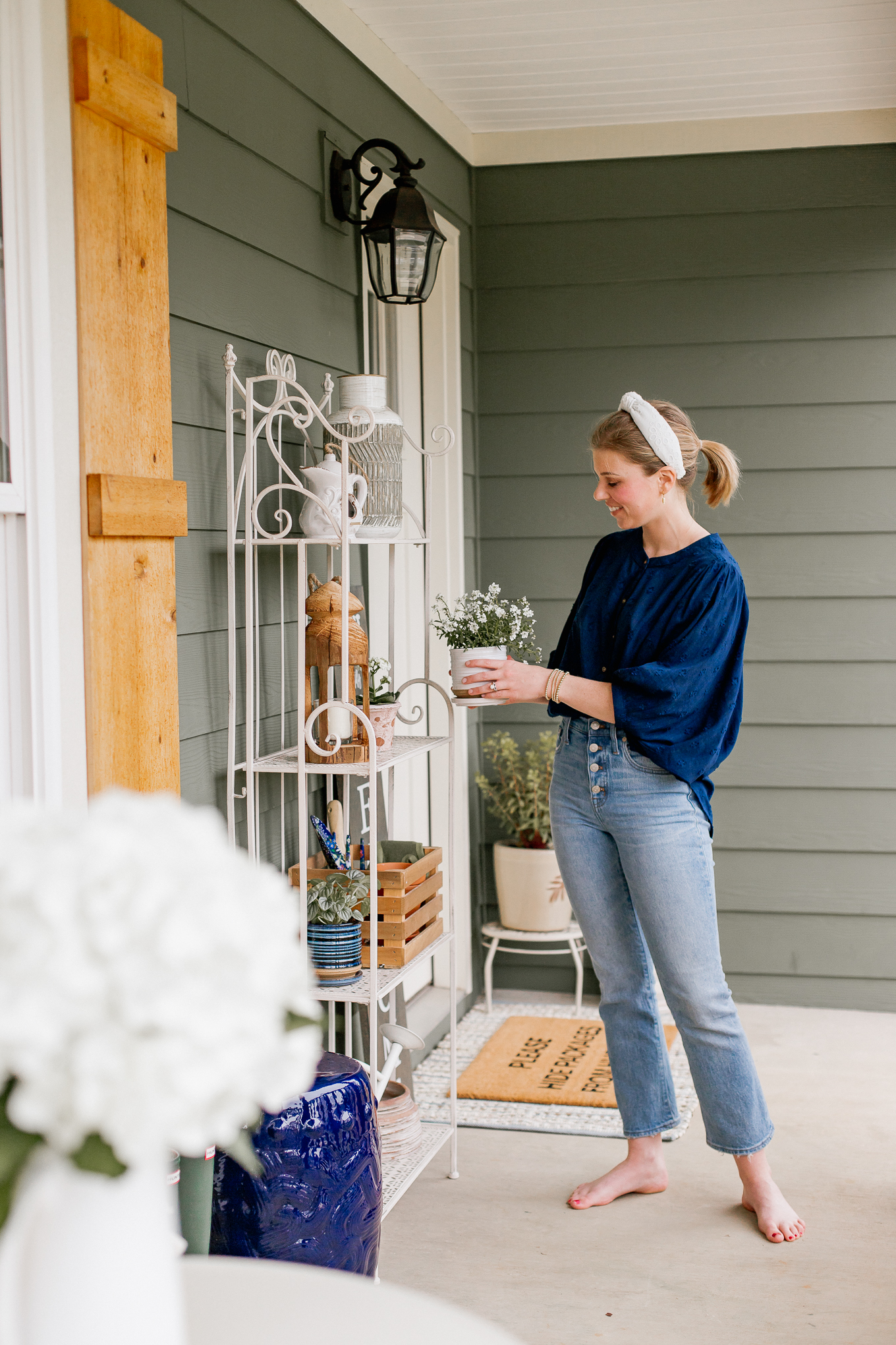 Front Porch Decor | How to Refresh Your Front Porch for Spring | Louella Reese