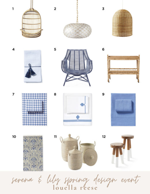 Serena & Lily Spring Design Event Top Picks | Updating Your Home for Spring | Louella Reese