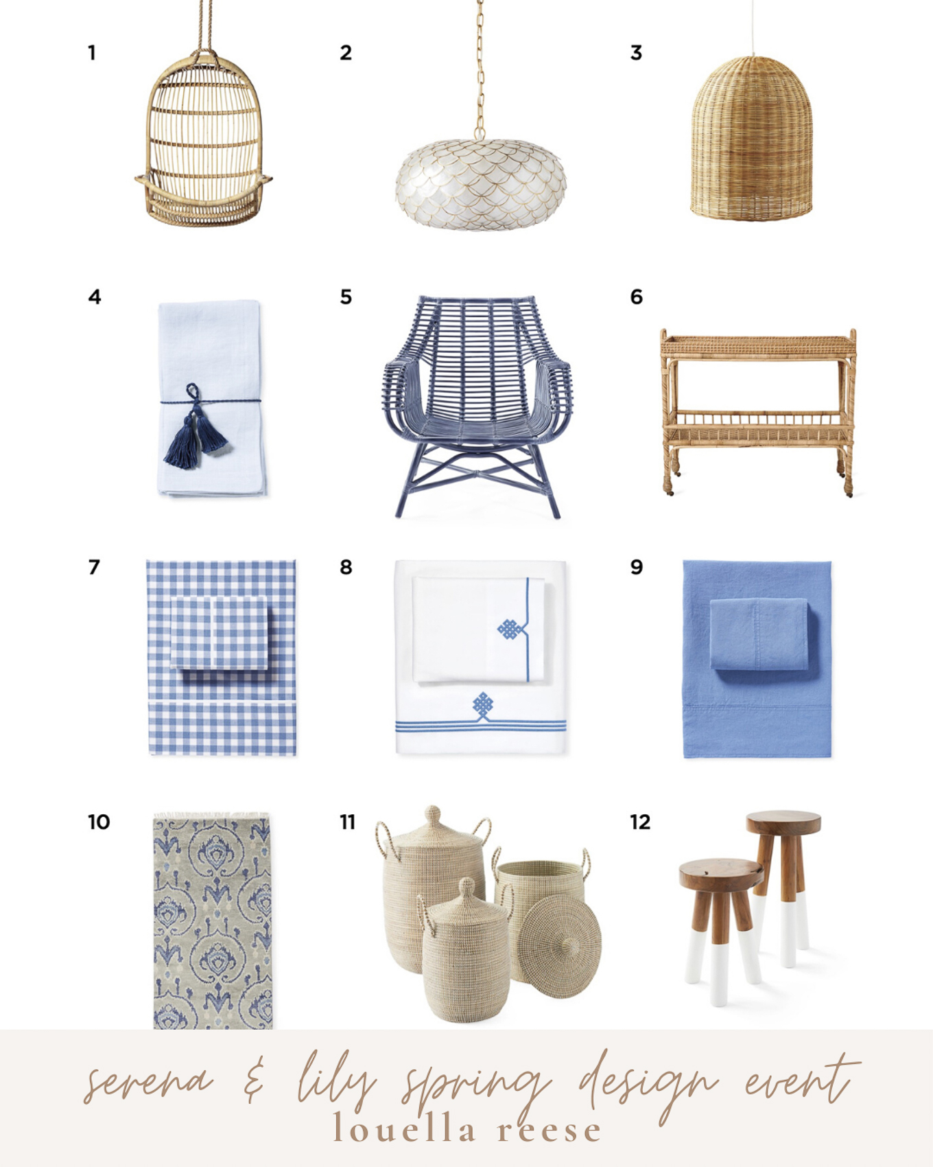 Serena & Lily Spring Design Event Top Picks | Updating Your Home for Spring | Louella Reese