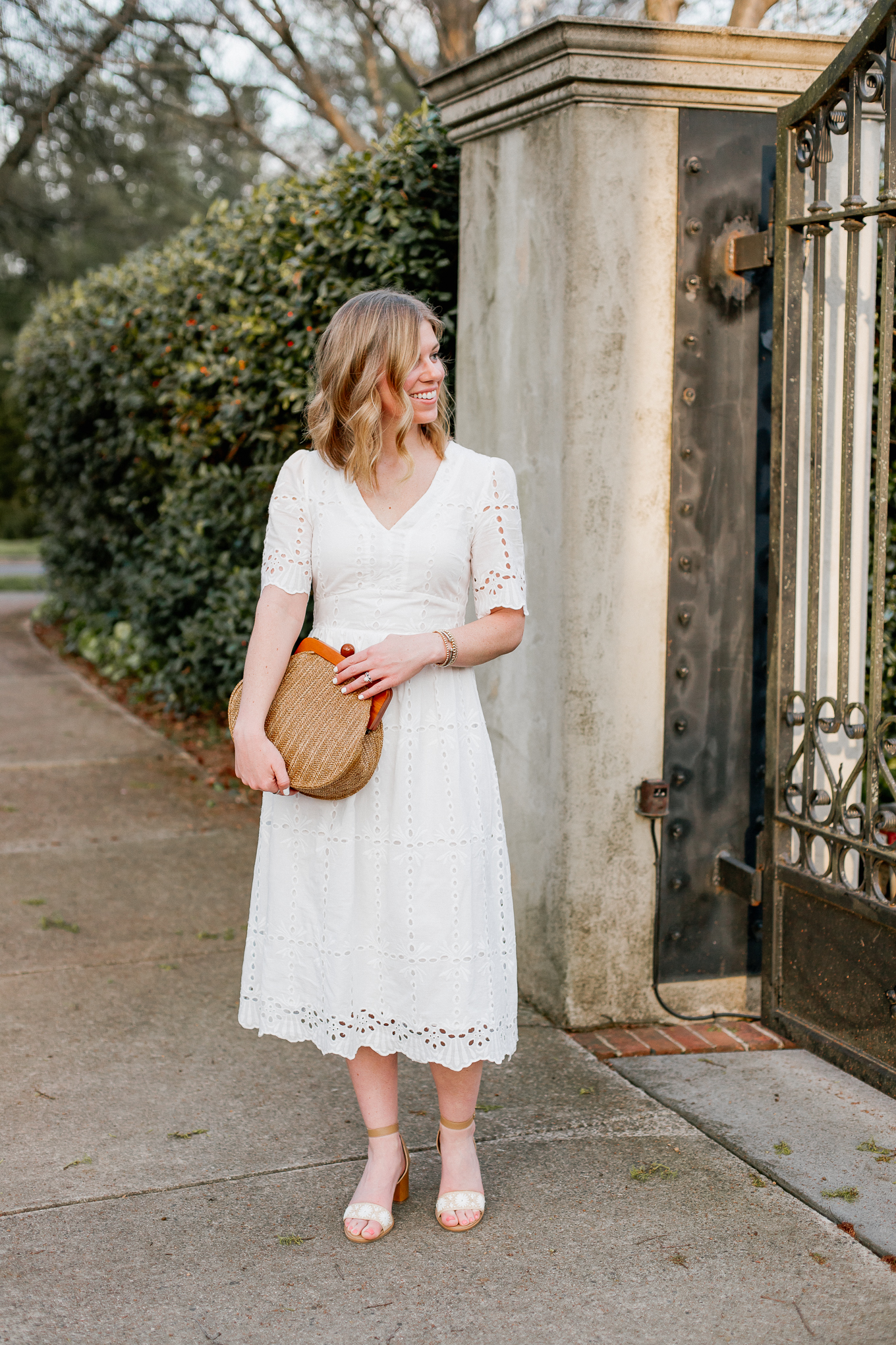 Affordable Spring Dresses and Straw Bags | Louella Reese