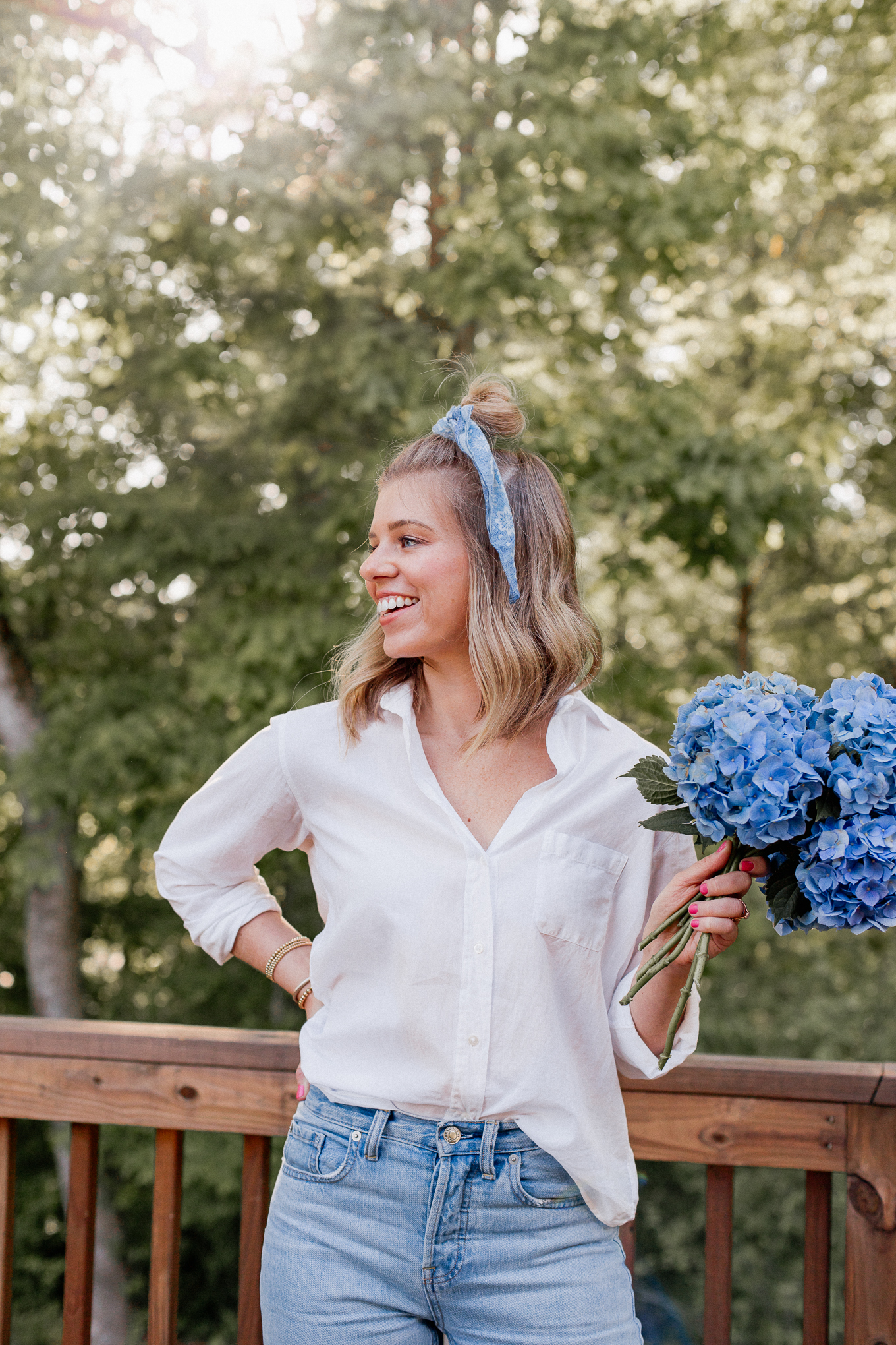 Half-Up Topknot Tutorial | 3 Ways to Style a Half-Up Topknot | Louella Reese