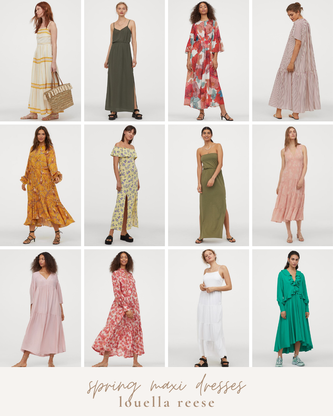 H&M Spring Favorites: Affordable Spring Maxi Dresses | Louella Reese