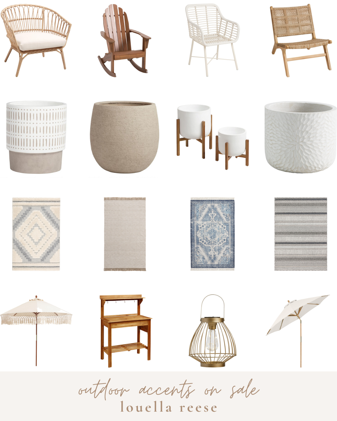 Outdoor Accents on Sale || Outdoor Furniture Sale | Neutral Outdoor Decor