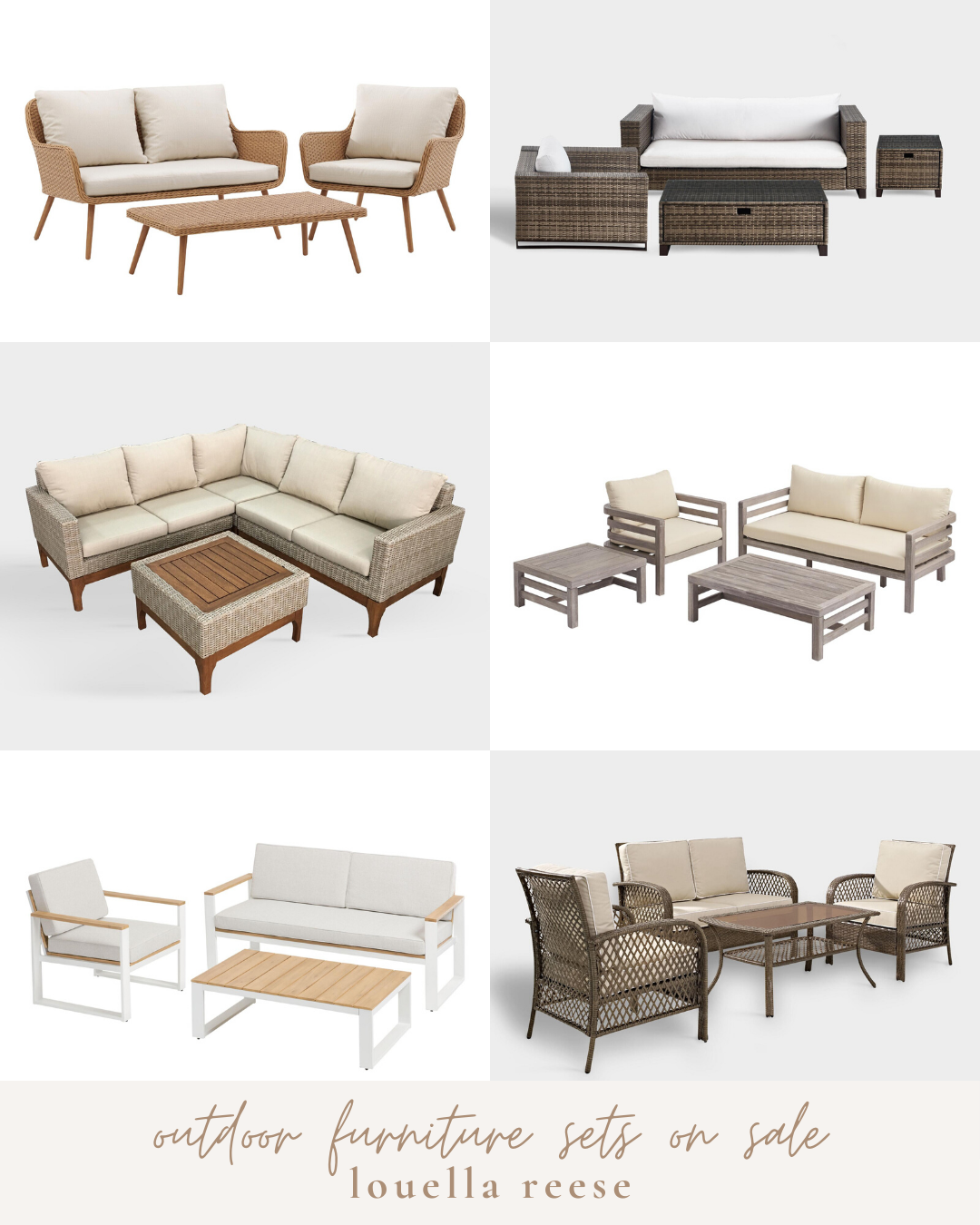 Outdoor Furniture Sets on Sale || Outdoor Furniture Sale | Neutral Outdoor Furniture