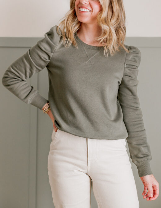 Puff Sleeve Sweatshirt | Janine Sweatshirt | Louella Reese