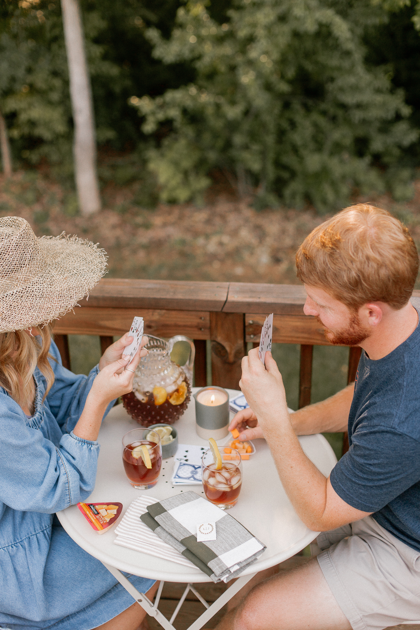 Recent Looks July 2020 | Denim Dress, Wide Brim Woven Straw Hat | Louella Reese