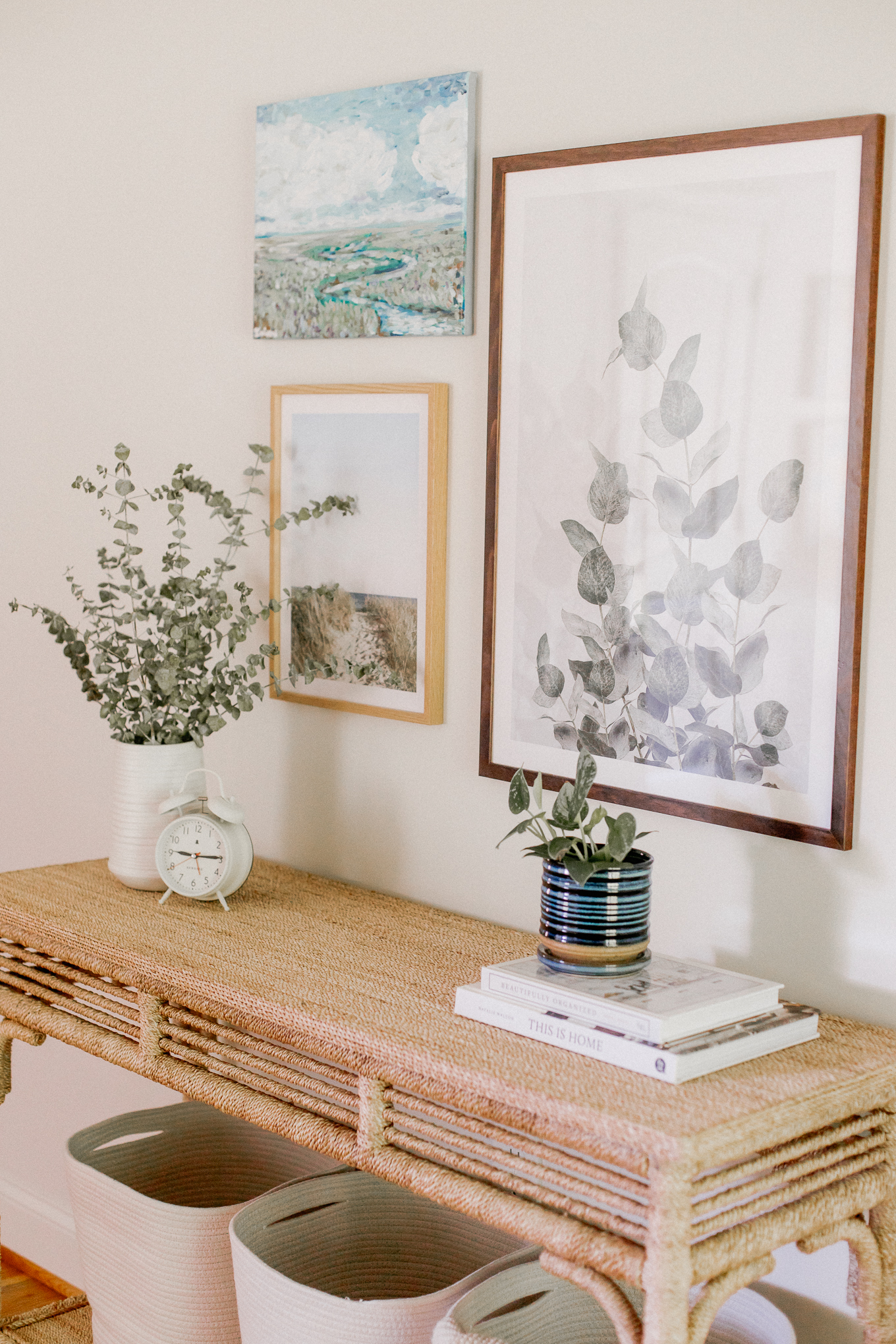 Neutral Bedroom Gallery Wall | Landscape Prints | Louella Reese