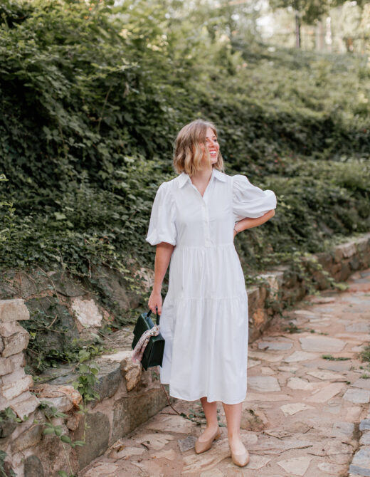Three Ways to Style a White Shirt Dress | Louella Reese