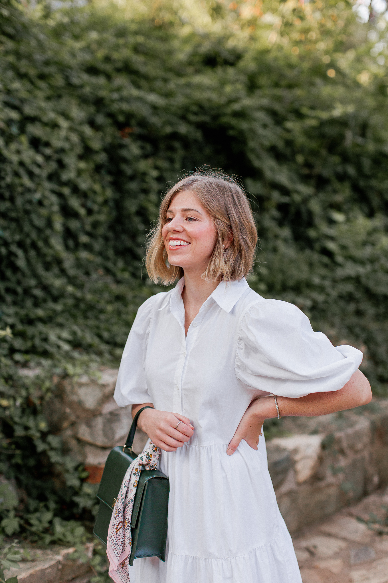 Three Ways to Style a White Shirt Dress | Louella Reese