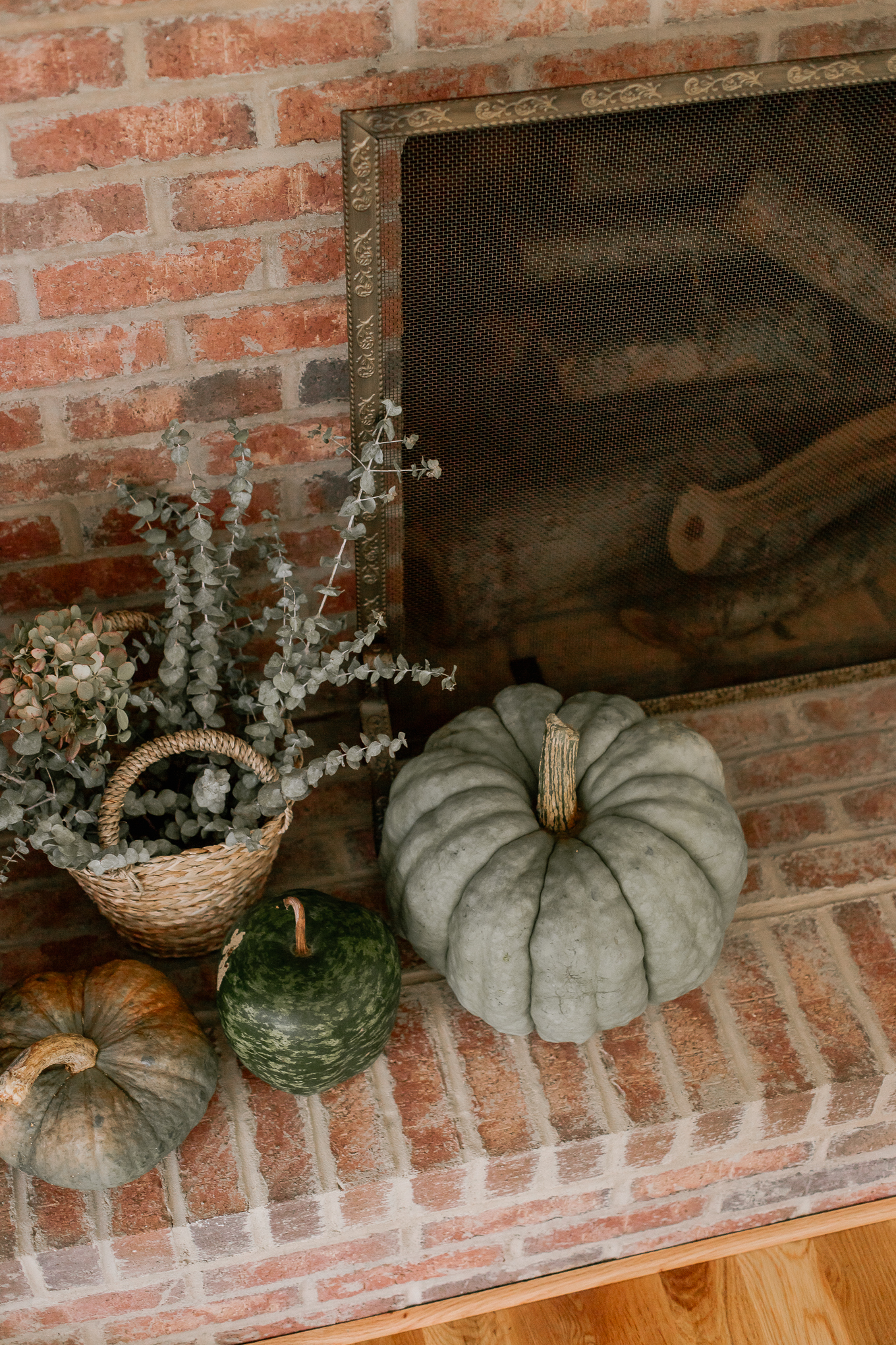 Decorating with Greenery, Fall Mantle | Louella Reese