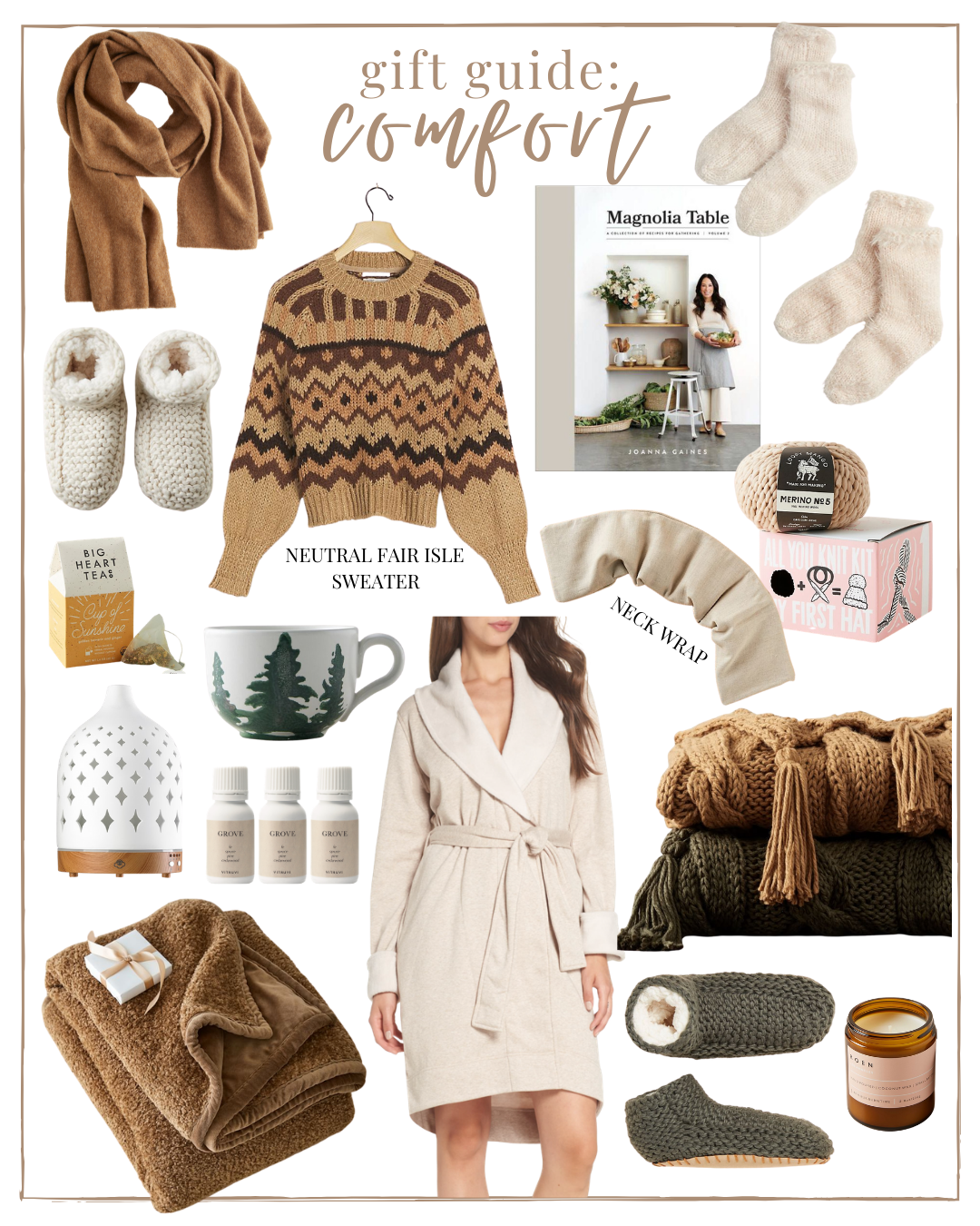 2020 Holiday Gift Guide Comfort - a gift guide for the homebody & those trying to find more comfort at home | Louella Reese