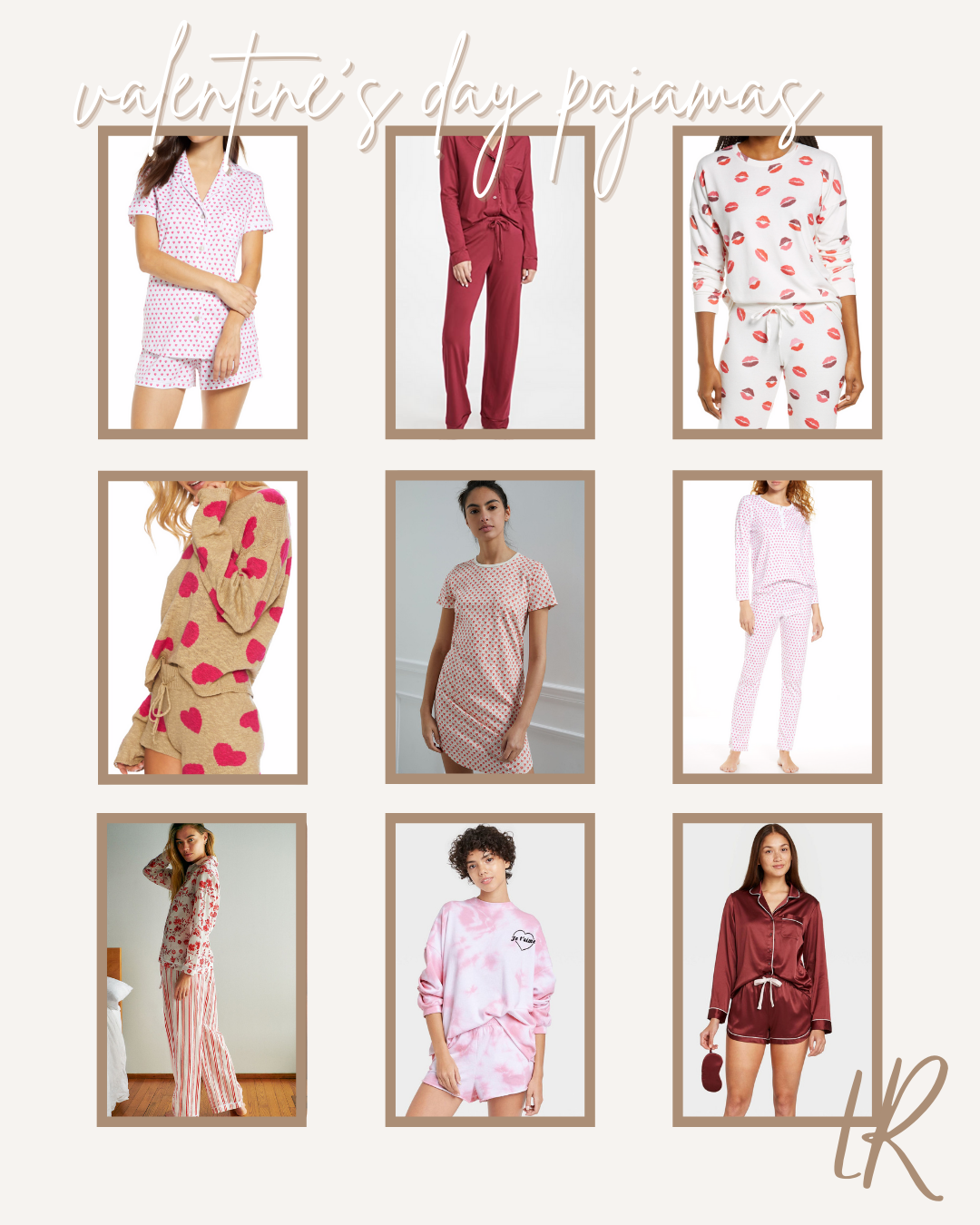 Valentine's Day Pajamas for Her | pajama sets| Valentine's Day Gift Guide for Her | Louella Reese