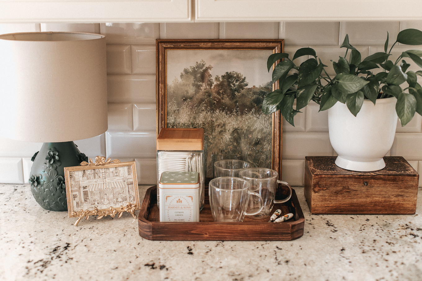 Countertop Tea Bar | Louella Reese