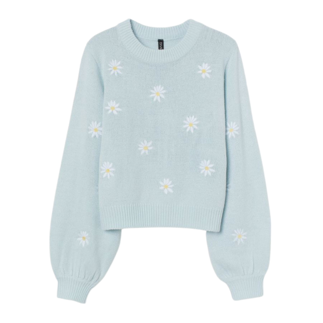 daisy sweater, spring sweater | Louella Reese