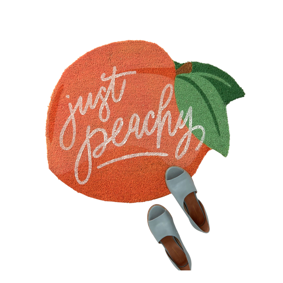 just peachy front door mat | Louella Reese