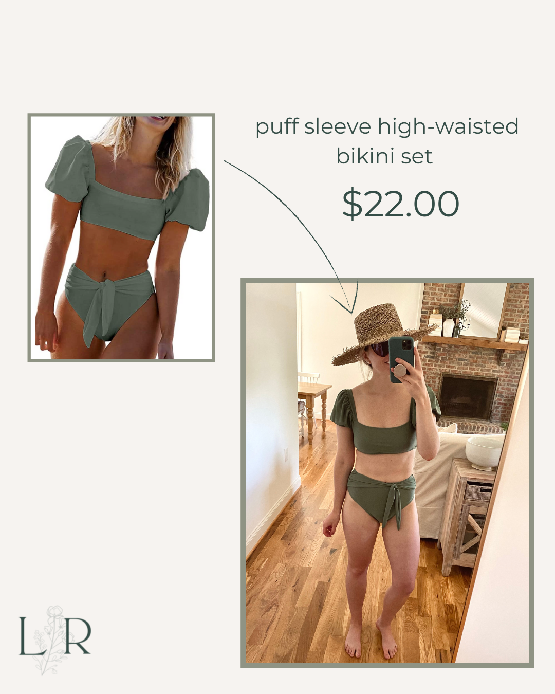 Affordable High-waisted bikini for Summer | Louella Reese
