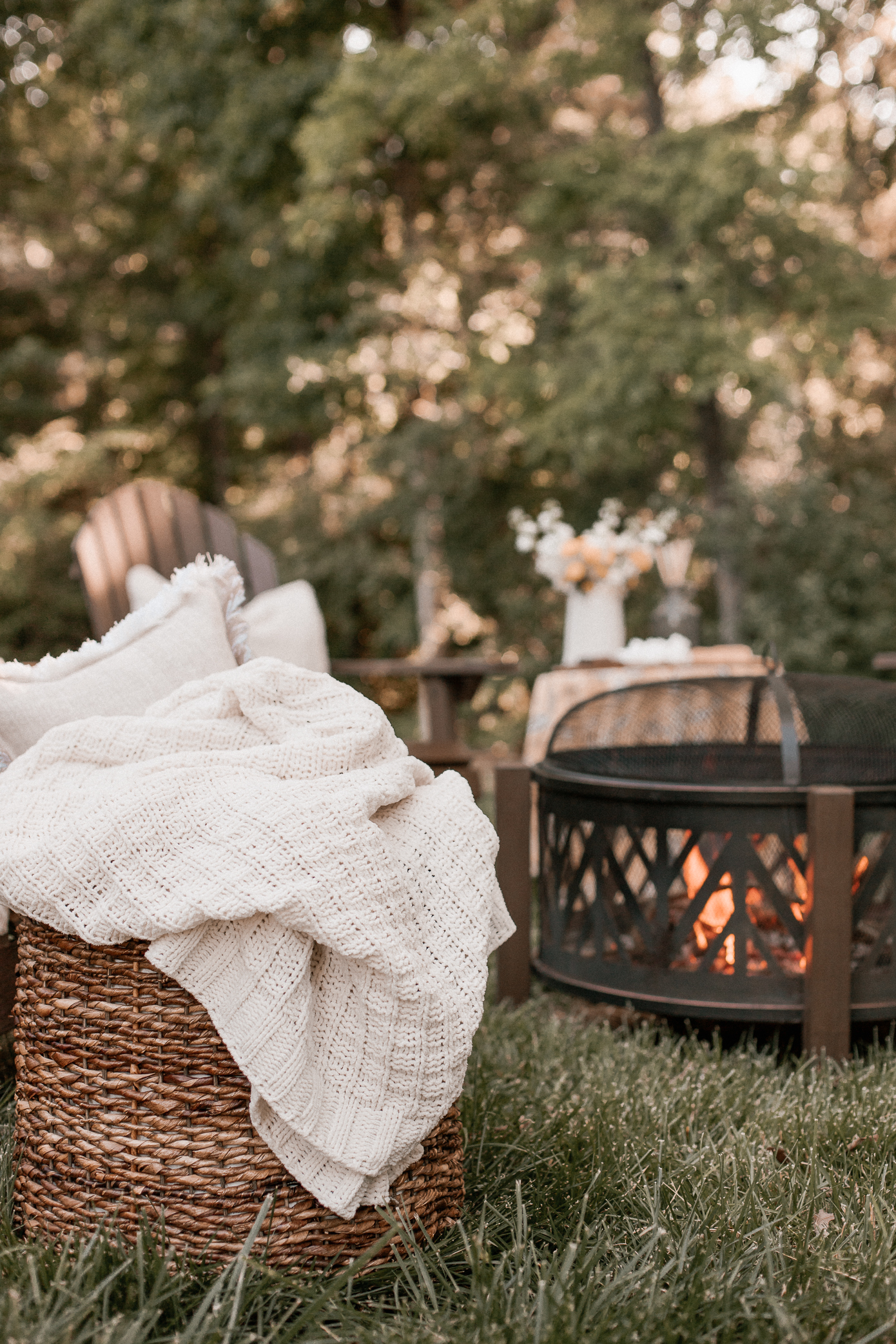 creating a backyard fire pit space | Louella Reese
