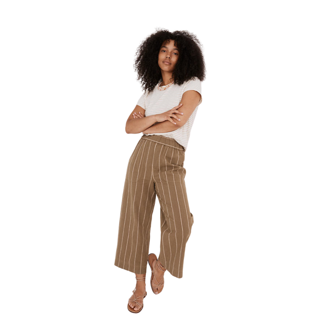 striped linen pants | Louella Reese