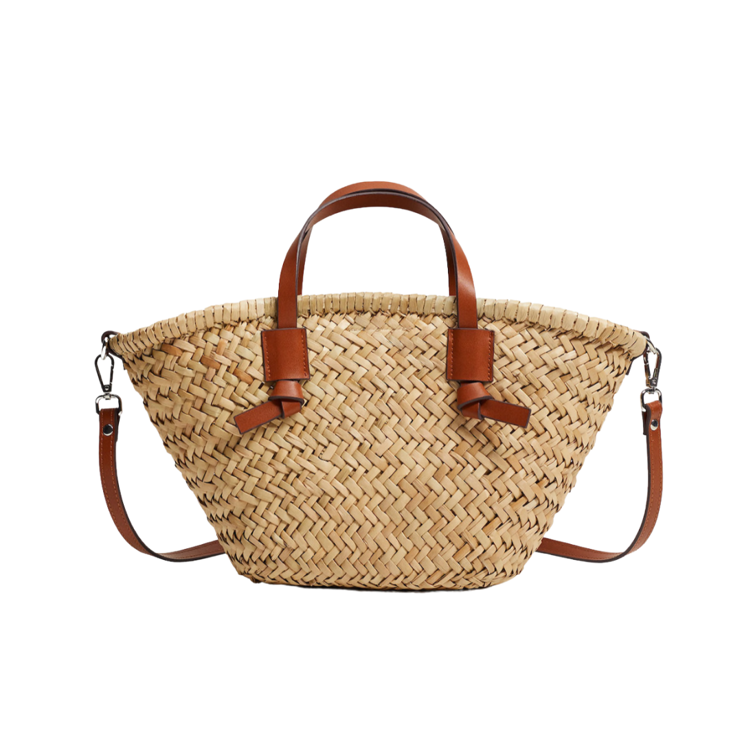 mini straw basket bag | Louella Reese