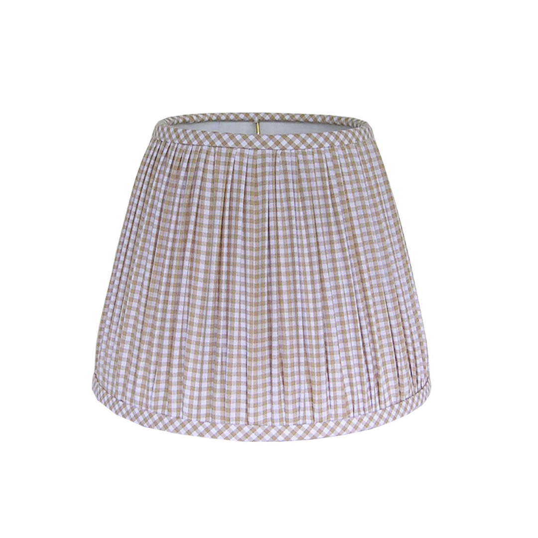 Gingham Pleated Lampshade | Louella Reese